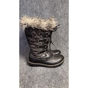 Sorel Tofino II Tall Winter Waterproof Black Womens Boots Size 7.5 Tall Faux Fur